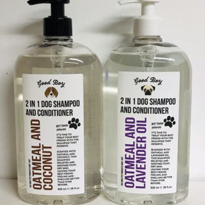 Good Boy ~ Oatmeal Lavender Oil & Oatmeal Coconut 2-in-1 Dog Shampoo 28 fl oz Ea