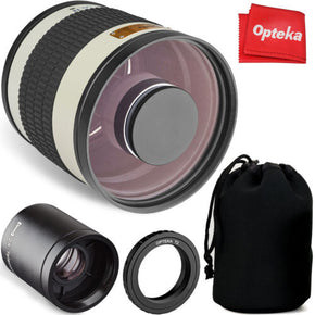 Opteka 500mm/1000mm f6.3 Telephoto Lens for Nikon F D3500 D3400 D3300 D3200