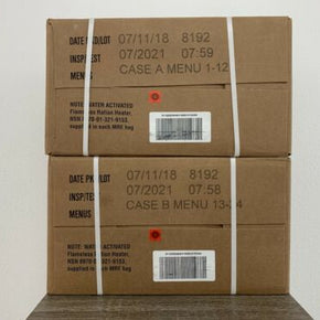✨24ct MRE Meals Ready-to-Eat US Military Surplus 7/21 inspect  A+B case Bundle