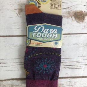 Darn Tough Style 1610 Crew Socks - Women's Small(US 4.5-7) - Plum