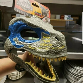 JURASSIC WORLD VELOCIRAPTOR BLUE DINO RIVALS MASK NEW WITH TAGS FAST/FREE SHIP🦖