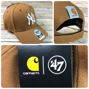 NWT 47 MVP MLB New York Yankees Carhartt Adjustable Baseball Hat Adult Size