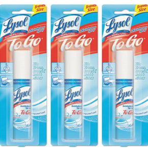 Lysol To Go Disinfectant Spray Travel Size 1 oz Each (3 Pack) NEW