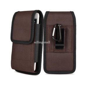 Heavy Duty Vertical Cell Phone Pouch Case Holder Holster Carrying Belt Clip US / Compatible Model Huawei Mate 20