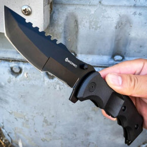 8.5" TACTICAL Spring Assisted Open Pocket Knife CLEAVER RAZOR FOLDING Blade NEW