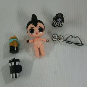 LOL Surprise Nightfall Boy Doll Series 1 Black & White Doll Mohawk Rocker Punk