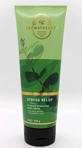 Bath and Body Works STRESS RELIEF - EUCALYPTUS + SPEARMINT Body Cream 8 oz /226g