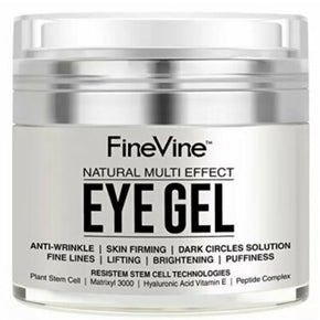 Anti Aging Eye Gel Made in USA for Dark Circles Puffiness, Wrinkles, Bags No Box