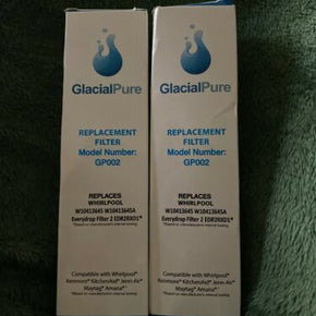 New Sealed GlacialPure Replacement Filter Model: GP001 (2PK)