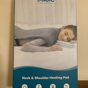 NIB Sable Electric Heating Pad for Neck Shoulder Back Pain Relief 6 Heat Setting