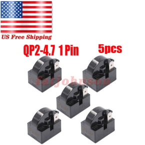 For Mini Fridges QP2-4.7 4.7 Ohm 1-Pin PTC Starter Start Relay Refrigerators (5）