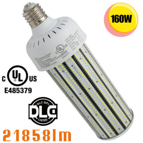 480Volt 160W LED Corn COB Light Bulb Replace 400W Metal Halide/HPS/HID E39 Mogul / CCT 6000K / Lamp socket E39
