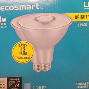 Ecosmart LED 150w Replacement  14w Par38 Bright White Dimmable Light Bulbs