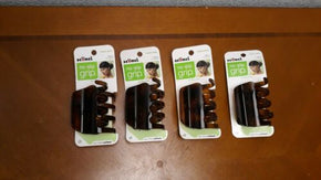 Set of 4 NEW Scunci No Slip Grip Large Jaw Claw Clip hair clips