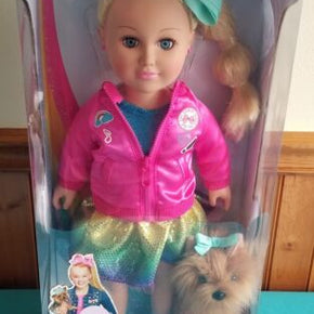 My Life As Jojo Siwa 18 Inch Doll And Plush Dog BowBow 2017 NEW Original