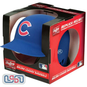 Chicago Cubs Matte Blue Rawlings Mini MLB Baseball Batting Helmet