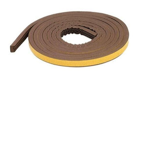 Extreme Temperature Brown Rubber Weather Stripping 5/16 Thick X 19/32 Wide 10 FT