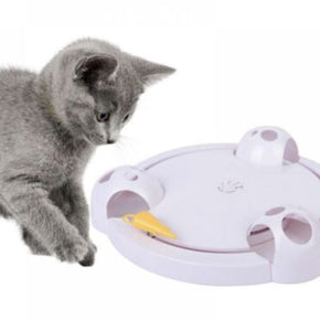 Interactive Electronic Automatic Rotating Mouse Pounce Cat Toy