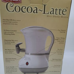 NEW Back To Basics Cocoa Latte Hot Drink Maker With Dispenser Spout 32 Oz.