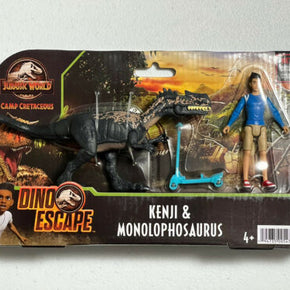 Jurassic World Camp Cretaceous Kenji & Monolophosaurus - New Mattel Toy