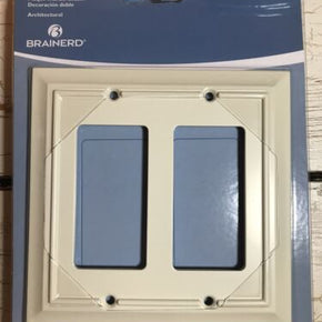 Brainerd Double Decorator Architectural Wall Plate Light Almond 3975041
