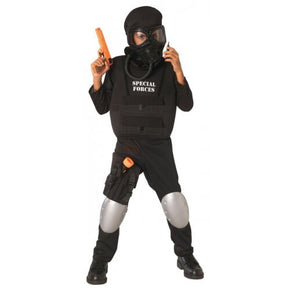 Special Forces Costume Kids Delta Force Soldier Halloween Fancy Dress / Size M (Medium)