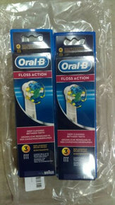 6 BRAUN ORAL B FLOSS ACTION TOOTHBRUSH REPLACEMENT BRUSH HEADS REFILL