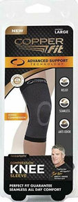 Copper Fit Advanced Support Knee Sleeve 13.5" - 16.5" Black - Medium