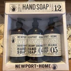 Newport + Home Hand Soap Collection Batch No. 12 Set of 3/16oz ea  GlassBottles