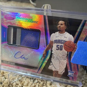 📈📈Cole Anthony RPA RC Patch Auto Freshman Fabric 2020-21 Panini Certified /25