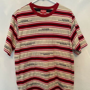 supreme t shirt. Supreme HQ STRIPE S/S TOP. 100% Authenticity Guarantee.