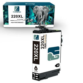 Black Color Ink Cartridges for Epson 220 XL T220XL WorkForce WF-2750 WF-2760 / Package 1 Black