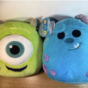 Squishmallow Monsters Inc 10" Sulley and Mike Wazowski