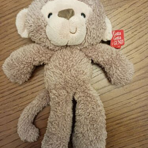 GUND Fuzzy Monkey 13" Plush Stuffed Brown Tan 320599 New with tags Double tags