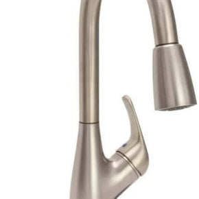 Premier Waterfront Kitchen Faucet w/Pull-Down Single Handle Brushed Nickel Open