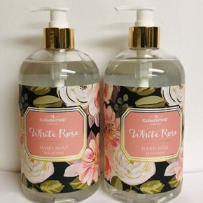2 Bottles Clementine White Rose Moisturizing Hand Soap 24 fl oz Each