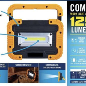 New 1250 Lumens Work Light And  Battery Bank 5hrs.