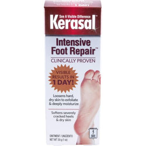 Kerasal One Step Exfoliating Moisturizer Foot Therapy Ointment 1 Ounce Pack of 3