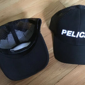 Pelican Case Trucker Hat Black White Snap Back Cap Inserts