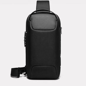 Anti-theft Sling Backpack Men's Chest Bag Crossbody Backpack Shoulder Daypack / Color Black