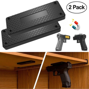 2Pack 50lbs Gun Magnetic Magnet Mount Holder Concealed Pistol For Car Desk Bed
