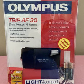 Olympus Trip AF 30 Point and Shoot Camera 34mm f/5.6 Lens Autofocus, DX Code NOS