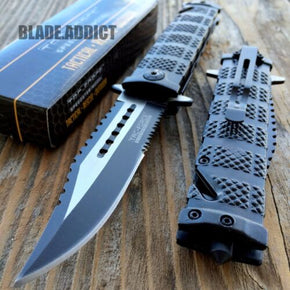 8.5" TAC FORCE TACTICAL SPRING OPEN ASSISTED FOLDING POCKET KNIFE GLASS BREAKER