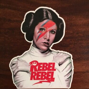 Princess Leia / David Bowie Sticker