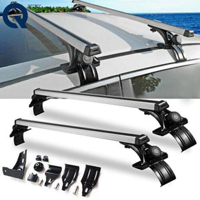 Universal 48" Car Top Roof Cross Bar Luggage Cargo Carrier Rack w/ 3 Kinds Clamp