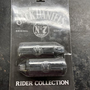 harley jack Daniel’s black/chrome foot pegs 106-267 1972-2015