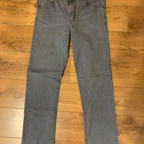 Men’s Lee Modern Series Straight Fit Straight Leg L342 Gray Jeans Size 34 x 34