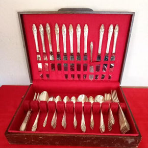 Evening Star Community Silverplate 78 pc Service for 12  Plus serving pieces