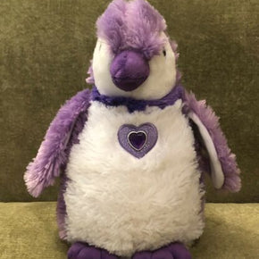 RARE The Petting Zoo Posh Plush 12" Purple Penguin