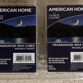 2 Packs American Home by Yankee Candle Moonlit Night Fragranced Wax Cubes